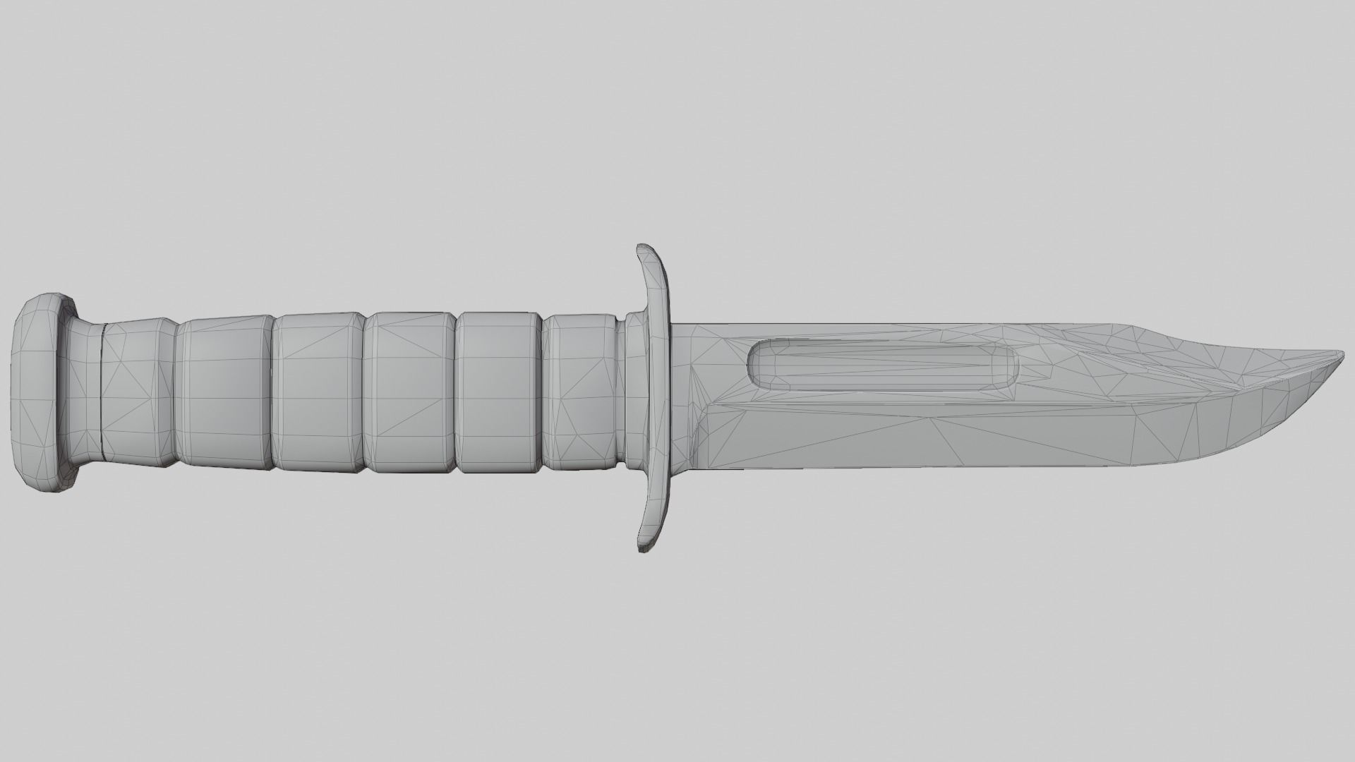 Kabar Combat Knife  Low-poly 3D model_7
