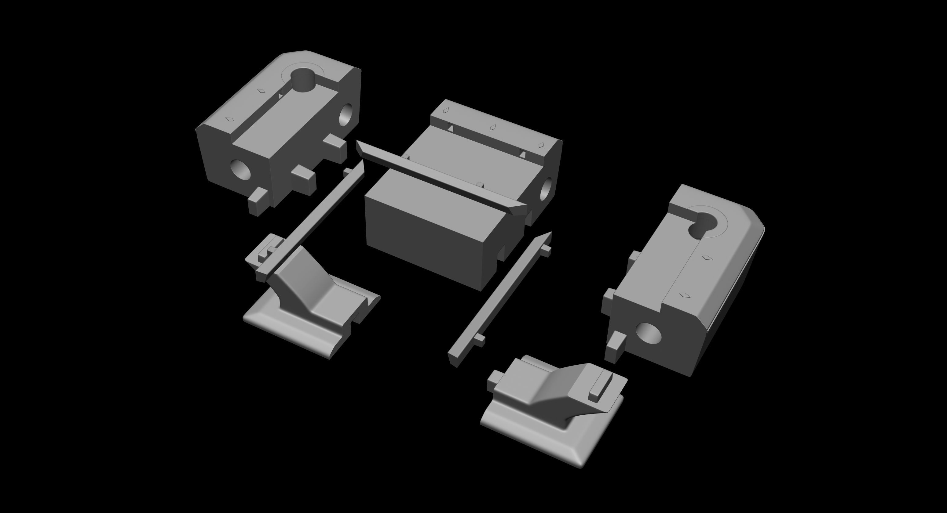 Pool table complete with accessories 3D Model  File STL OBJ 3D print model_12