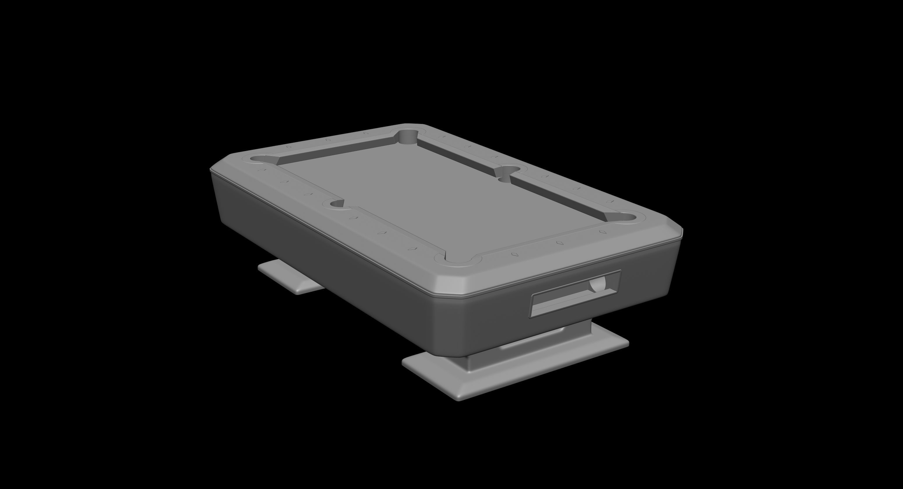 Pool table complete with accessories 3D Model  File STL OBJ 3D print model_6