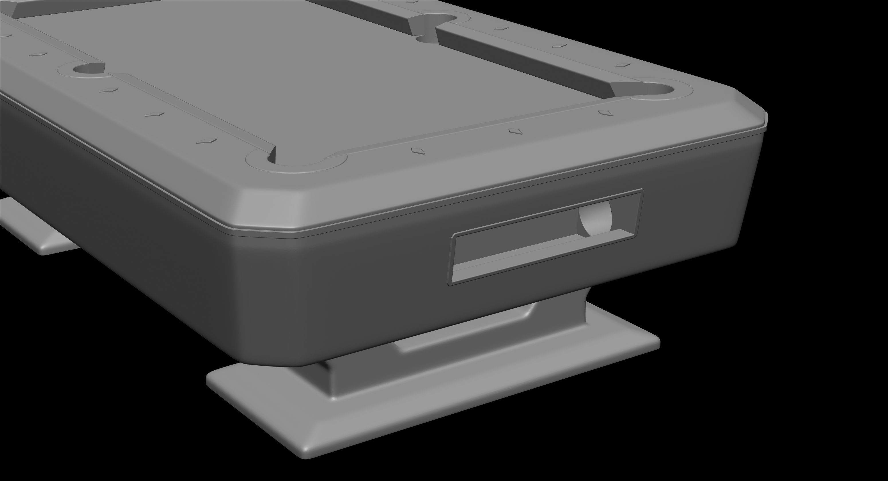 Pool table complete with accessories 3D Model  File STL OBJ 3D print model_7
