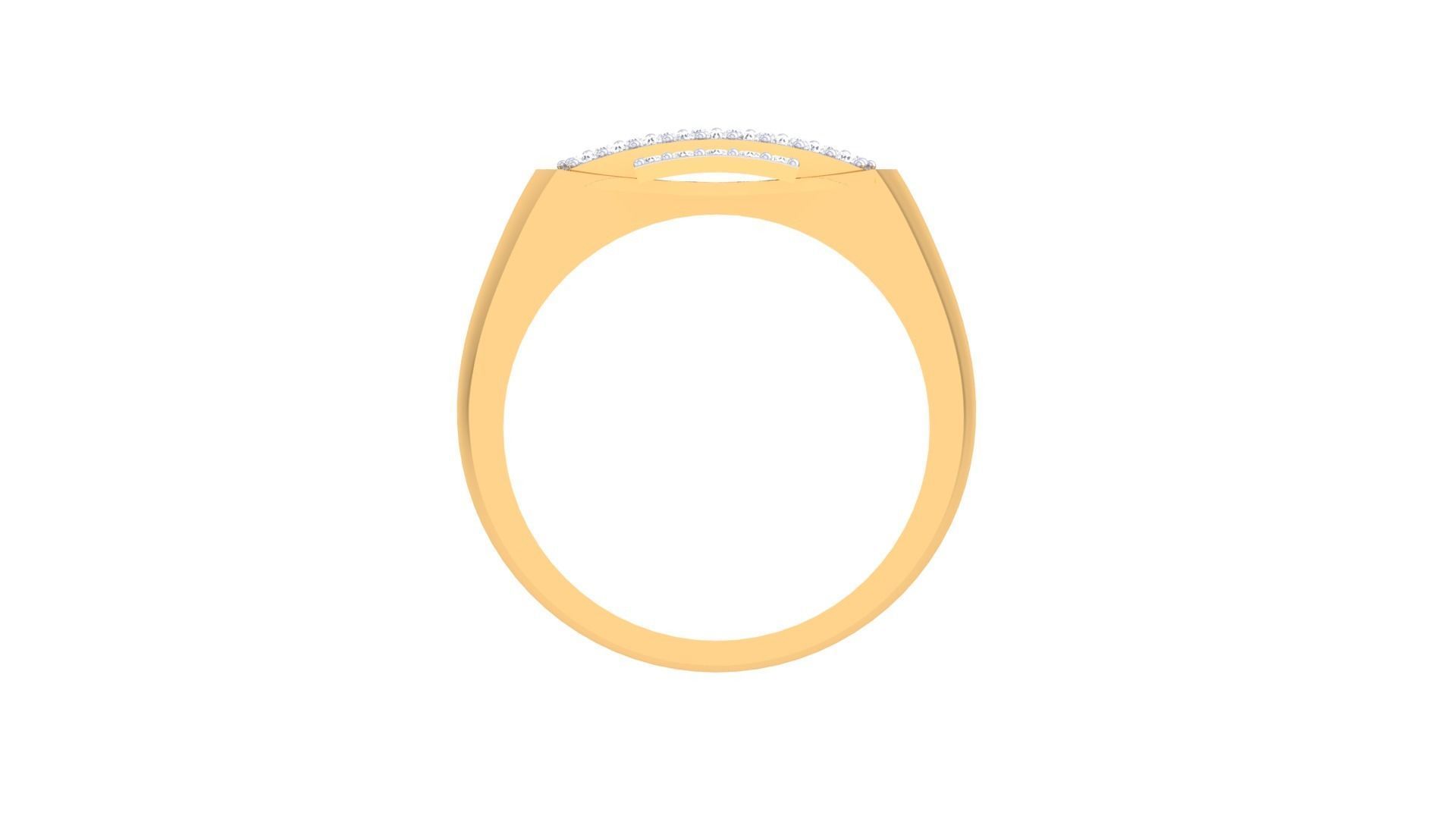 Cross Diamond Head Men Groom Gents Diamond Ring 3dm stl obj mtl 3D print model_7