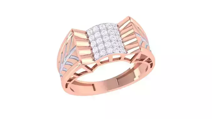 Men Groom Gents Diamond Ring 3dm stl obj mtl 3mf igs