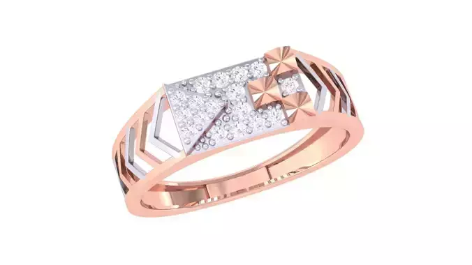 Men Groom Gents Diamond Ring 3dm stl obj mtl 3mf igs