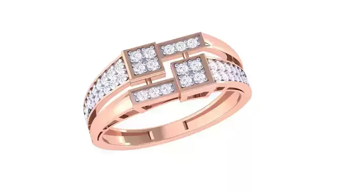 Men Groom Gents Diamond Ring 3dm stl obj mtl 3mf igs