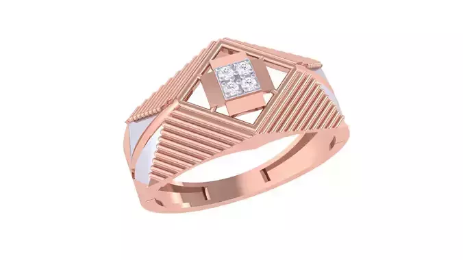Men Groom Gents Diamond Ring 3dm renders detail