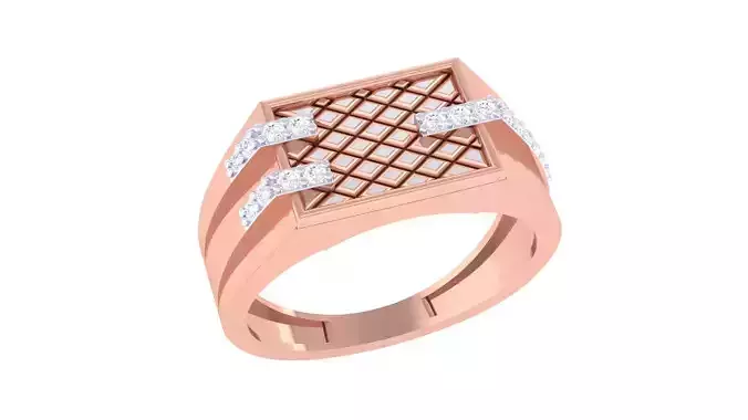Men Groom Gents Diamond Ring 3dm renders detail