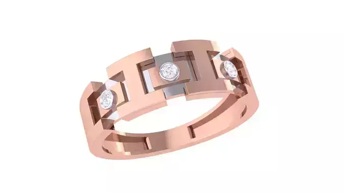 Men Groom Gents Diamond Ring 3dm renders detail
