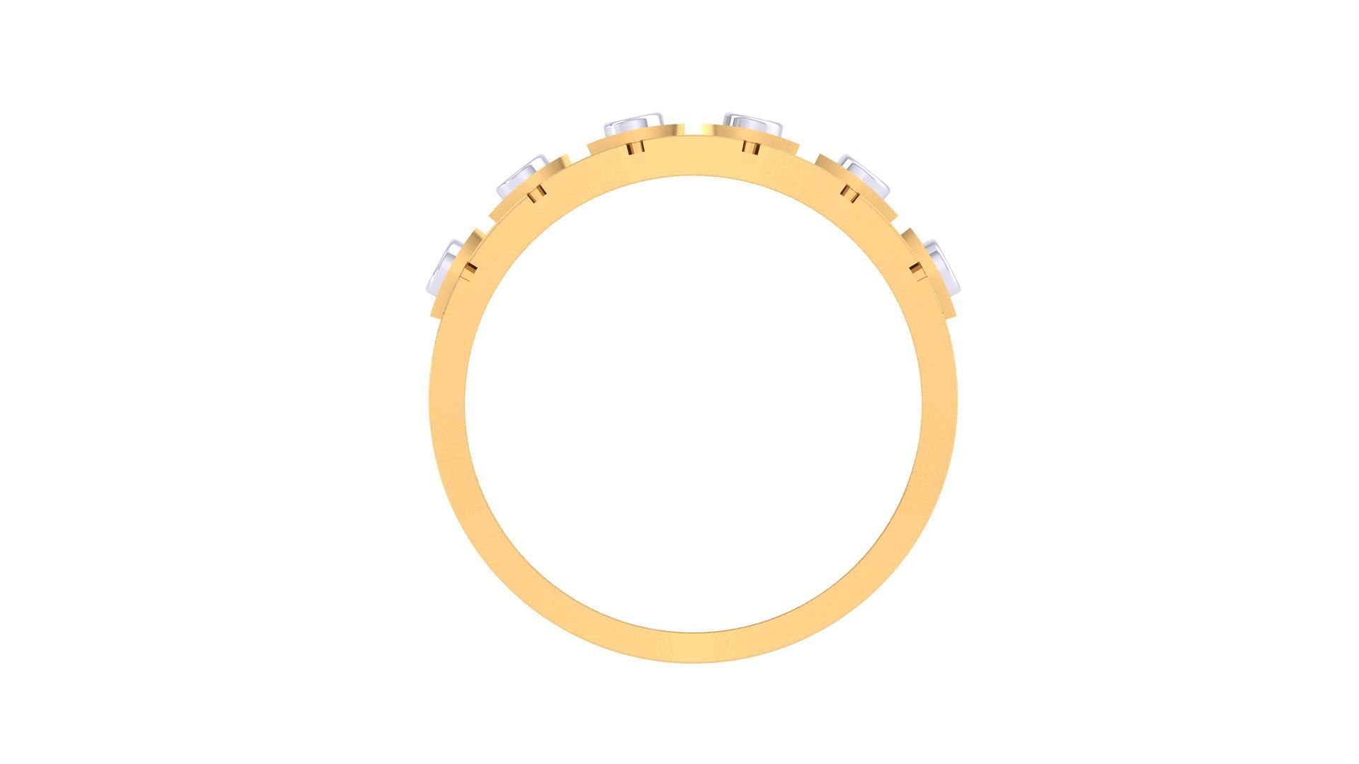 Solitaire Men Groom Gents Diamond Band Ring 3dm renders detail 3D print model_9