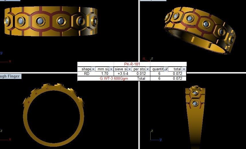 Solitaire Men Groom Gents Diamond Band Ring 3dm renders detail 3D print model_11