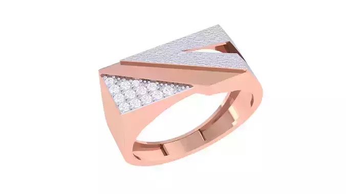 Men Groom Gents Diamond Ring 3dm renders detail