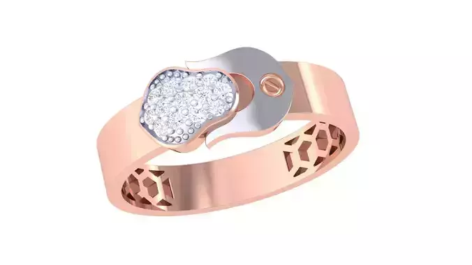 Men Groom Gents Diamond Band Ring 3dm renders detail 3D print model