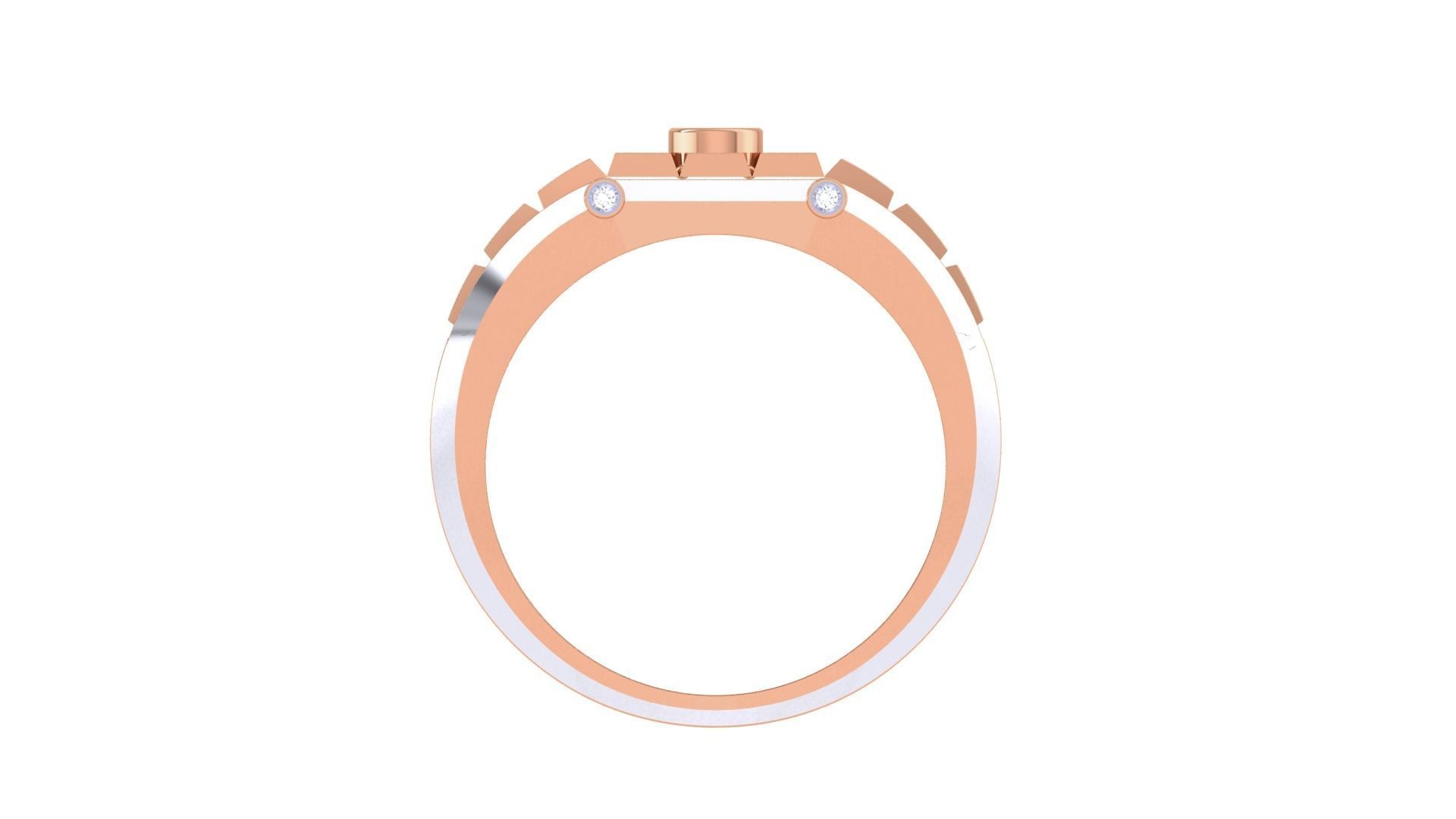 Solitaire Men Groom Gents Diamond Ring 3dm renders detail 3D print model_10