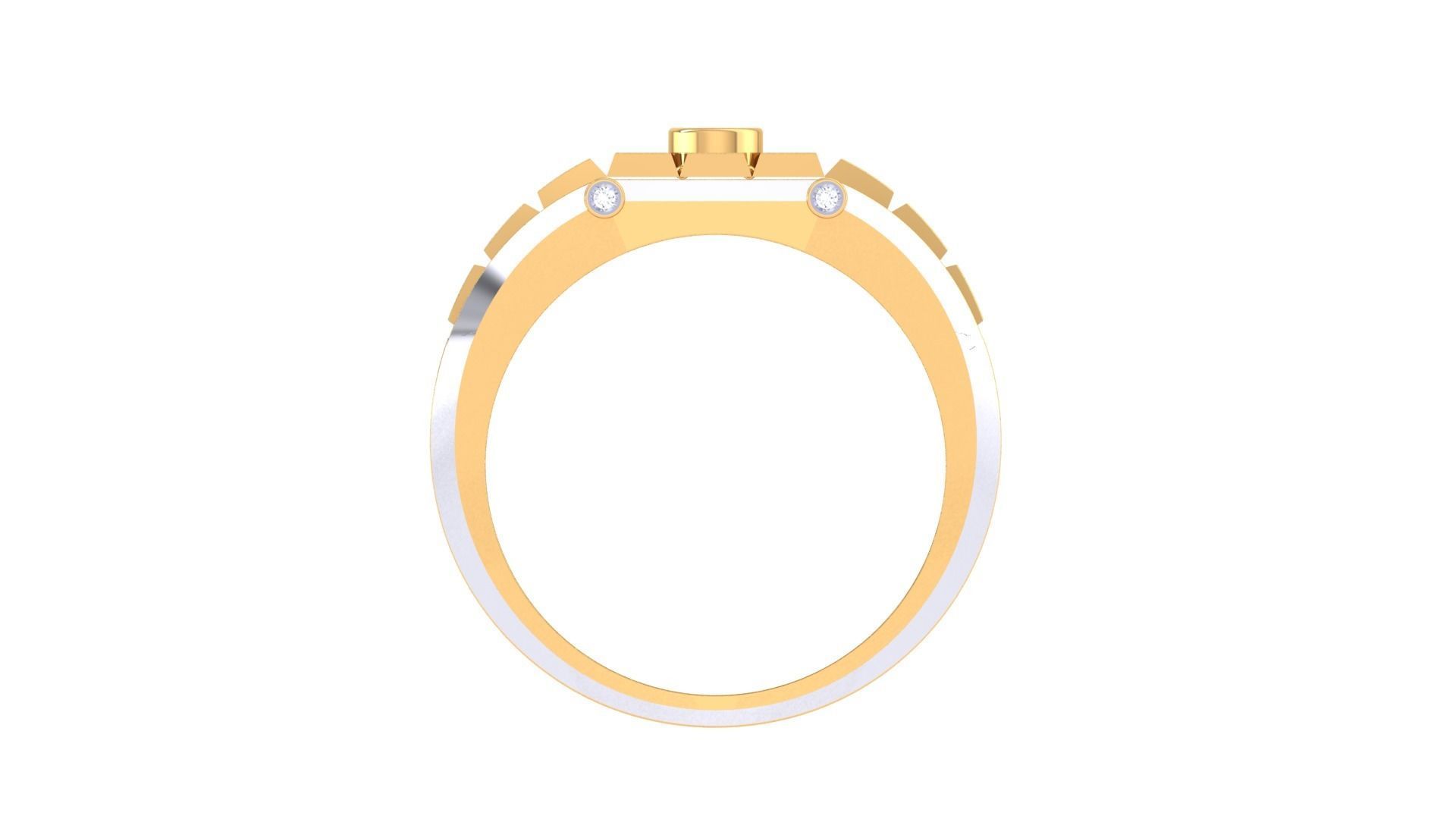 Solitaire Men Groom Gents Diamond Ring 3dm renders detail 3D print model_8