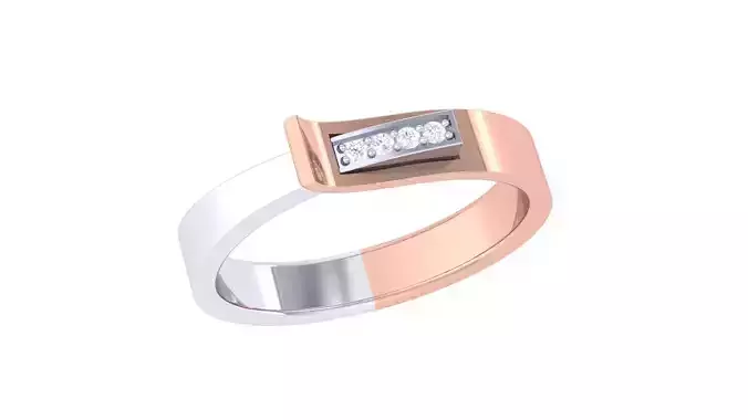 Belt Men Groom Gents Diamond Band Ring 3dm renders detail 3D print model