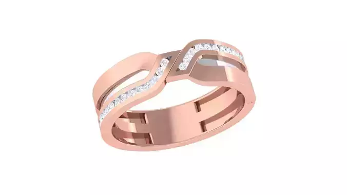 Men Groom Gents Diamond Band Ring 3dm renders detail 3D print model