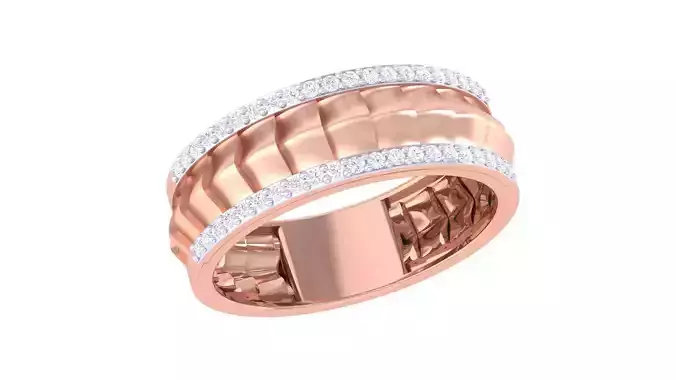 Men Groom Gents Diamond Band Ring 3dm renders detail 3D print model