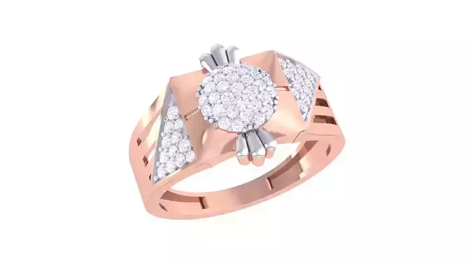 Men Groom Gents Diamond Ring 3dm renders detail