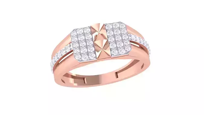 Men Groom Gents Diamond Ring 3dm renders detail