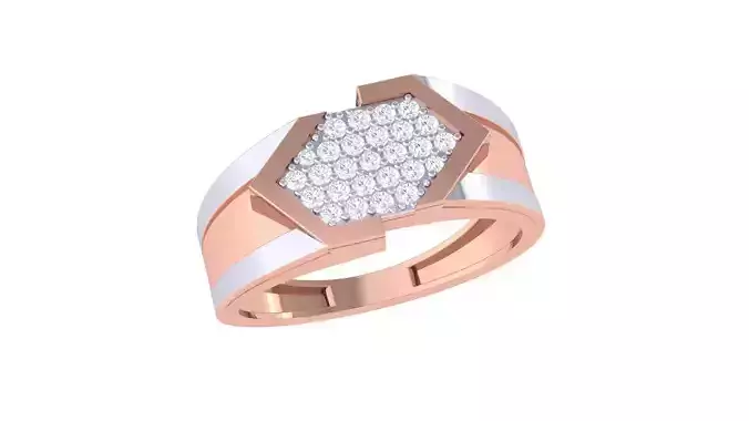 Men Groom Gents Diamond Ring 3dm renders detail