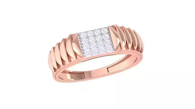 Men Groom Gents Diamond Ring 3dm renders detail