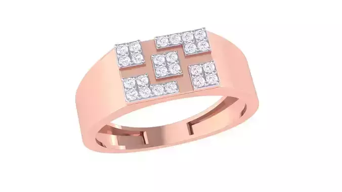 Men Groom Gents Diamond Ring 3dm renders detail