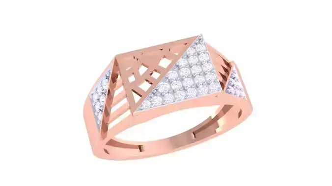 Men Groom Gents Diamond Ring 3dm renders detail