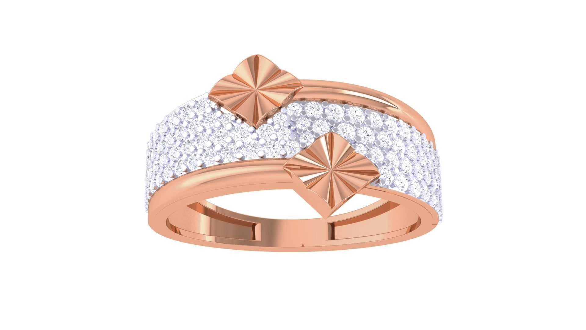 Men Groom Gents Diamond Band Ring 3dm renders detail 3D print model_6