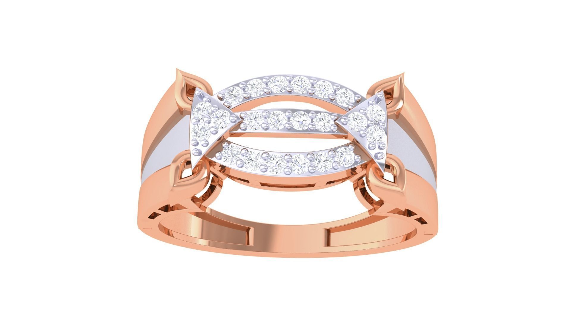 Men Groom Gents Diamond Ring 3dm renders detail 3D print model_6