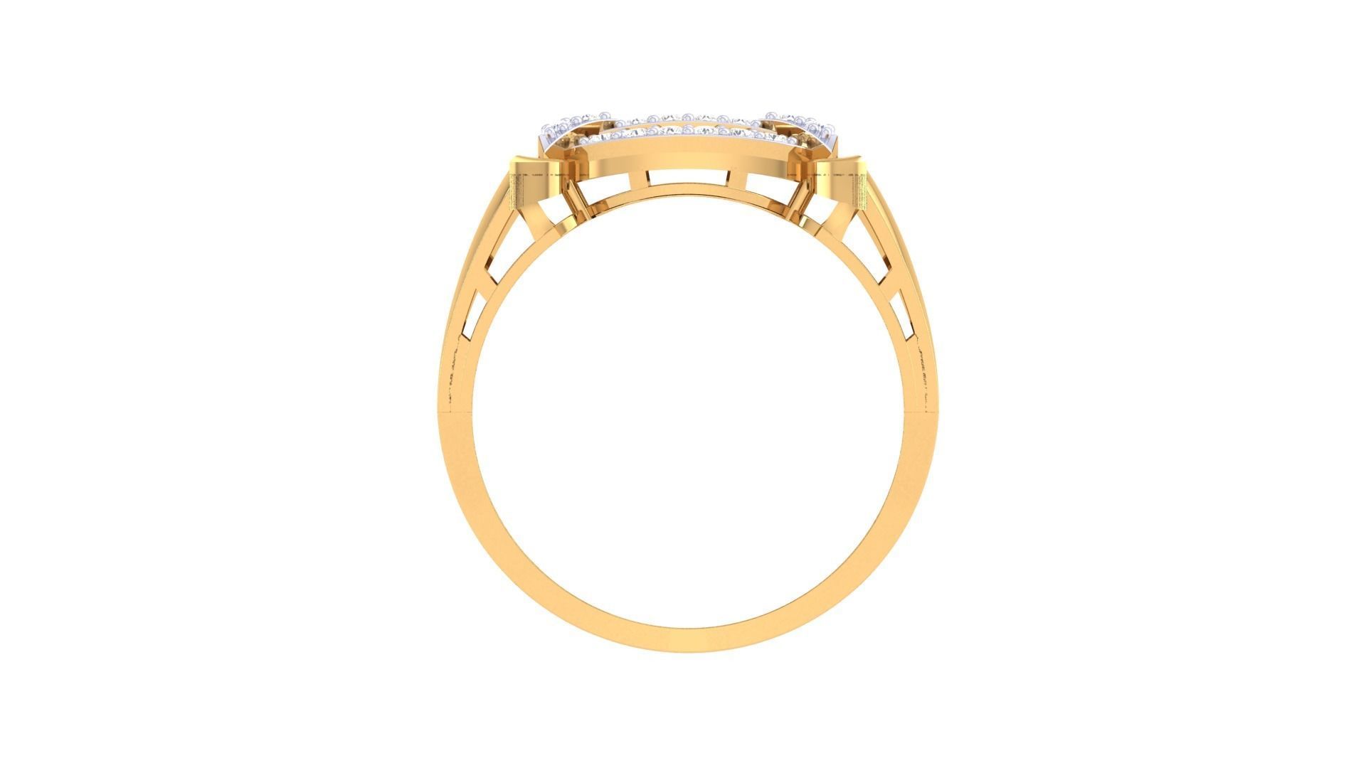 Men Groom Gents Diamond Ring 3dm renders detail 3D print model_10