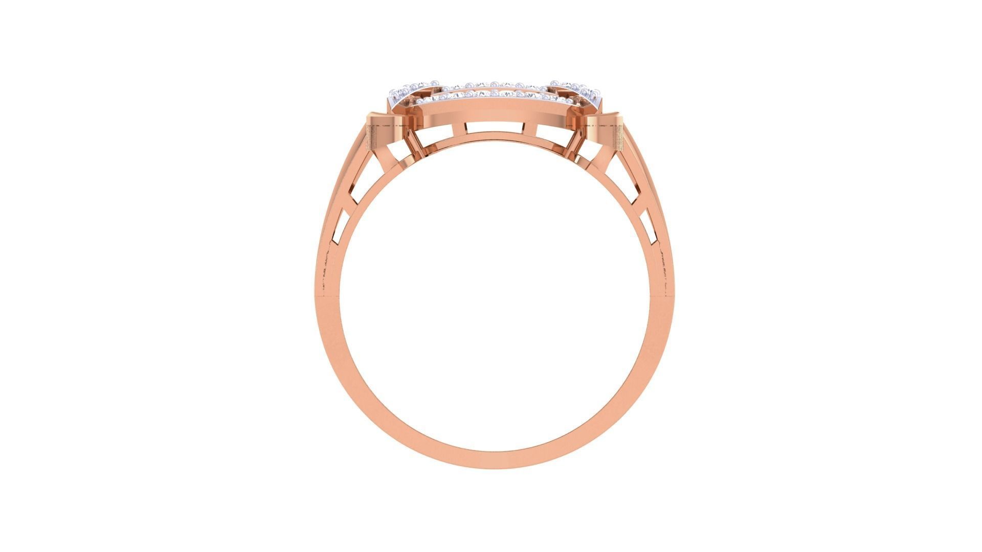 Men Groom Gents Diamond Ring 3dm renders detail 3D print model_8