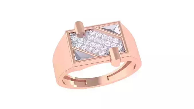 Men Groom Gents Diamond Ring 3dm renders detail