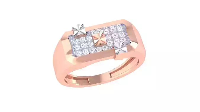 Men Groom Gents Diamond Ring 3dm renders detail