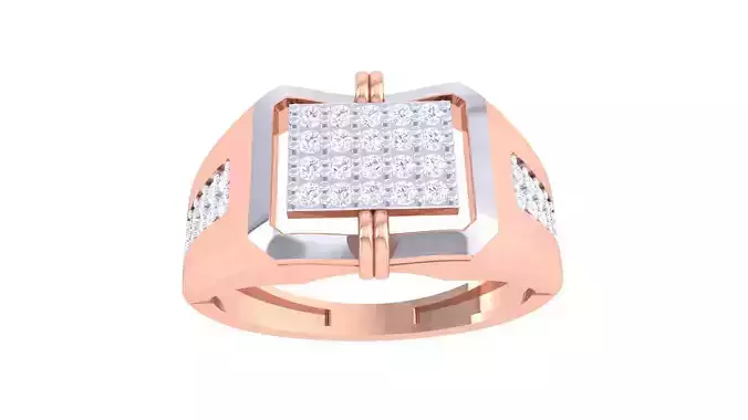 Men Groom Gents Diamond Ring 3dm renders detail