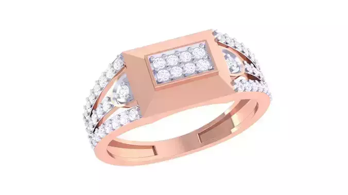 Men Groom Gents Diamond Ring 3dm stl obj mtl 3mf igs