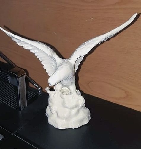 Eagle and snake 3D print model