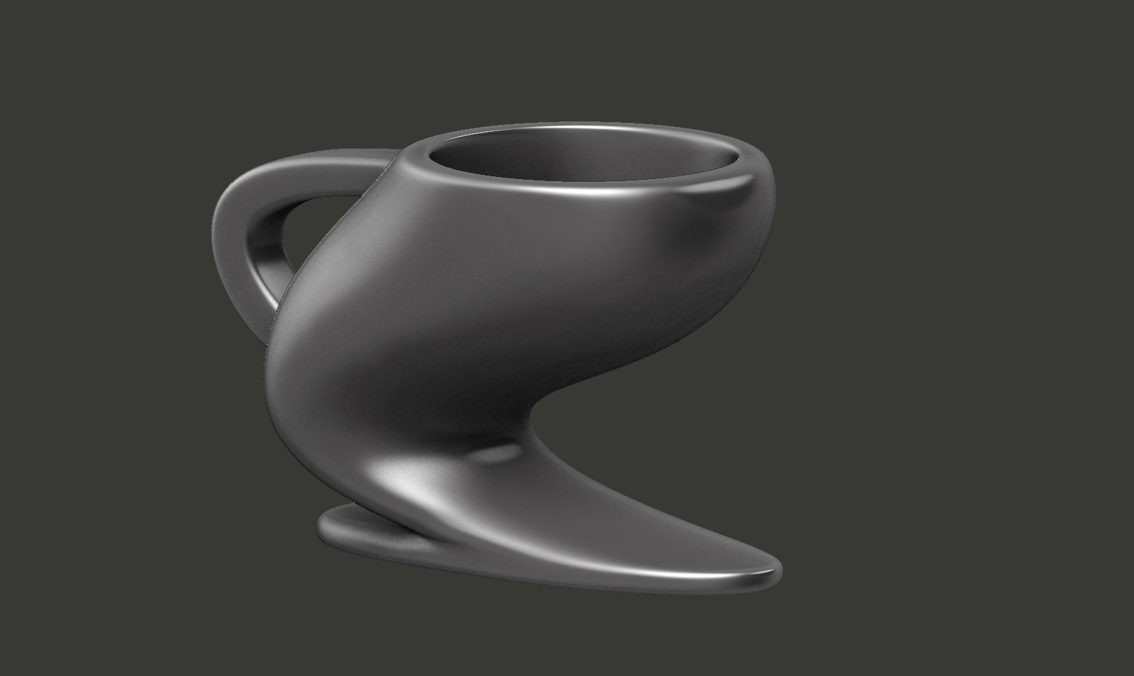 Abstract Modern Mug 2 3D print model_2
