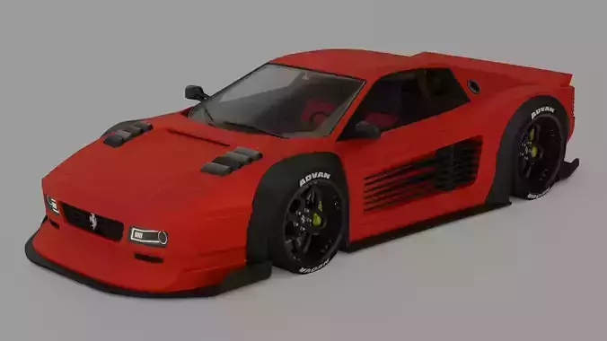 Ferrari Testarossa Widebody Kit 3D model
