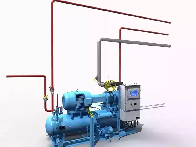 Ammonia Compressor 3D model