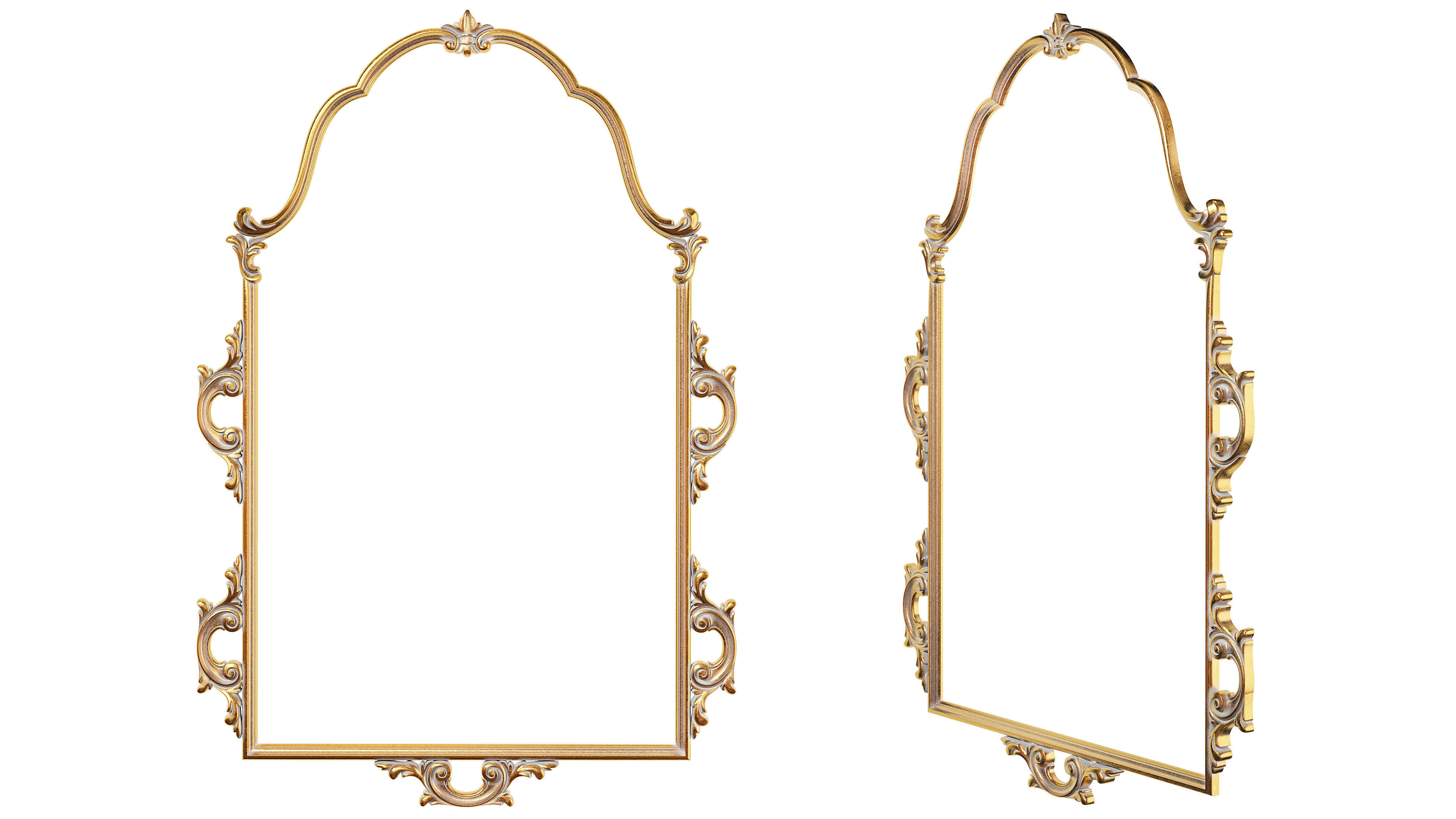 Classic frame 02 3D model_1