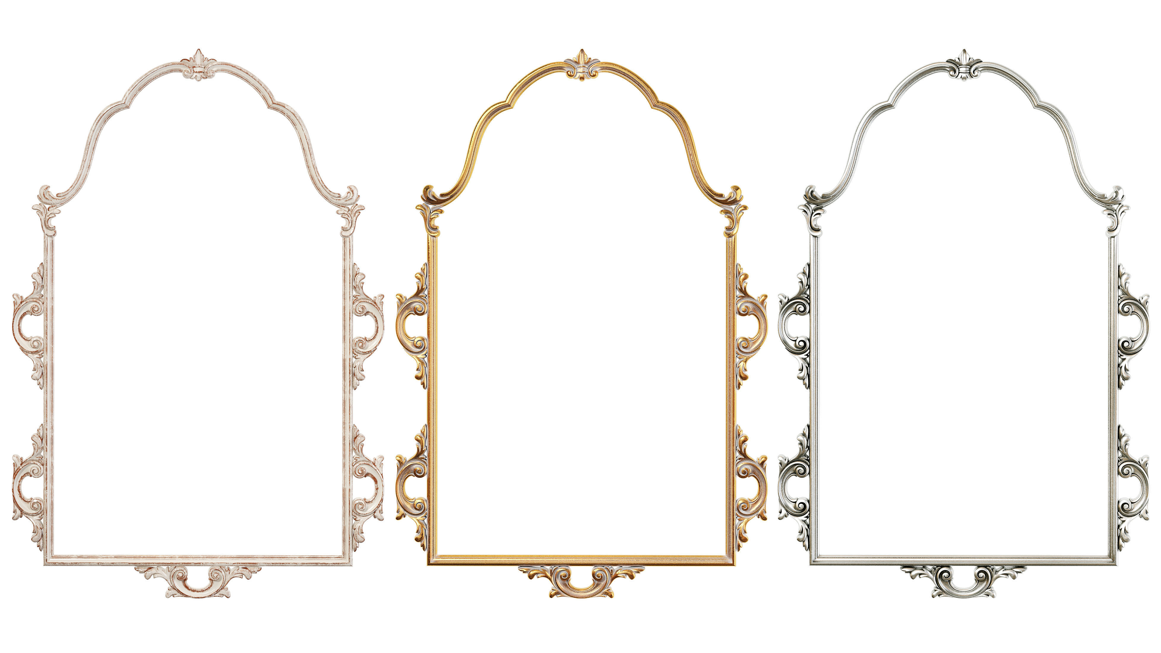 Classic frame 02 3D model_4