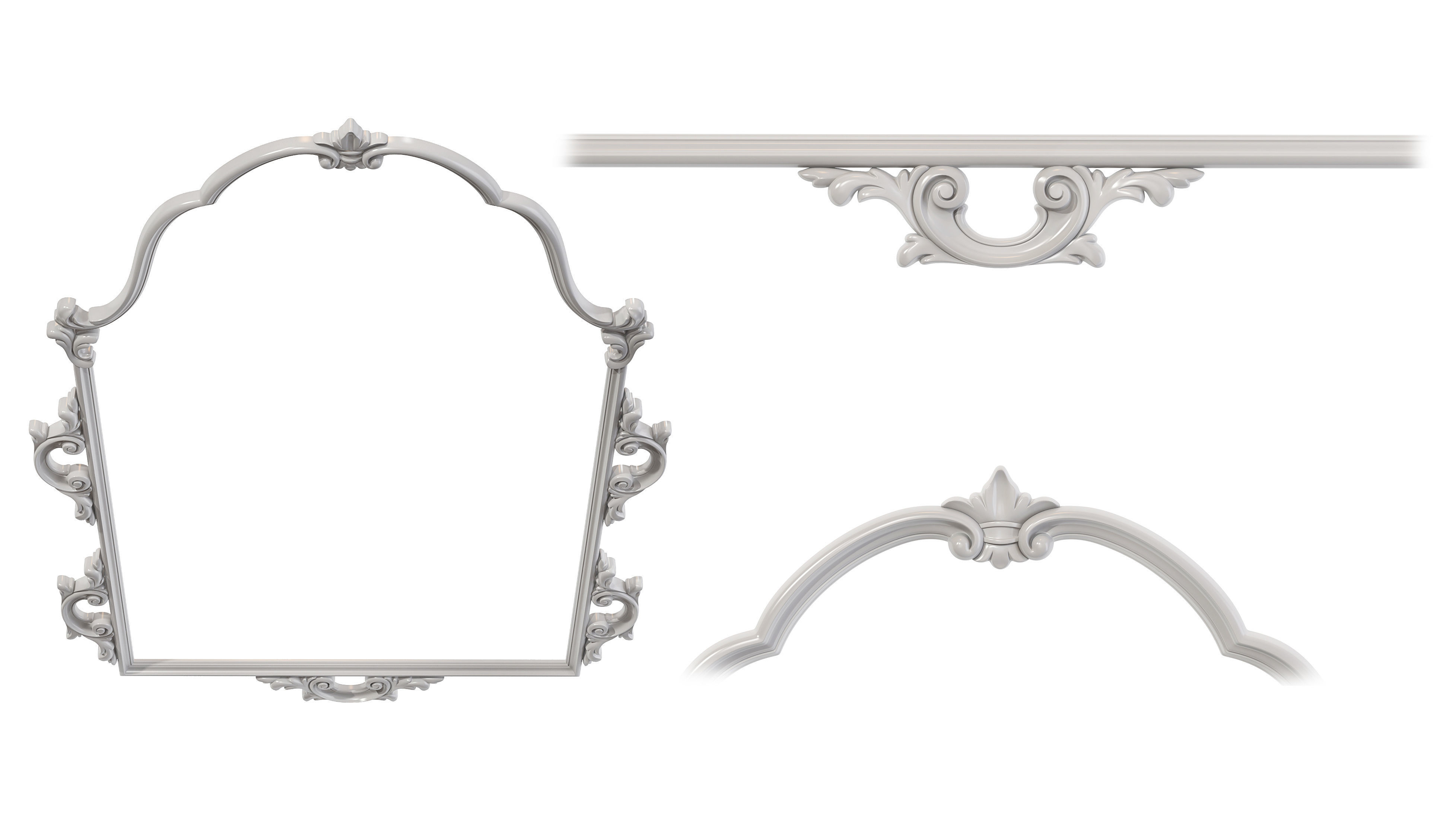 Classic frame 02 3D model_6