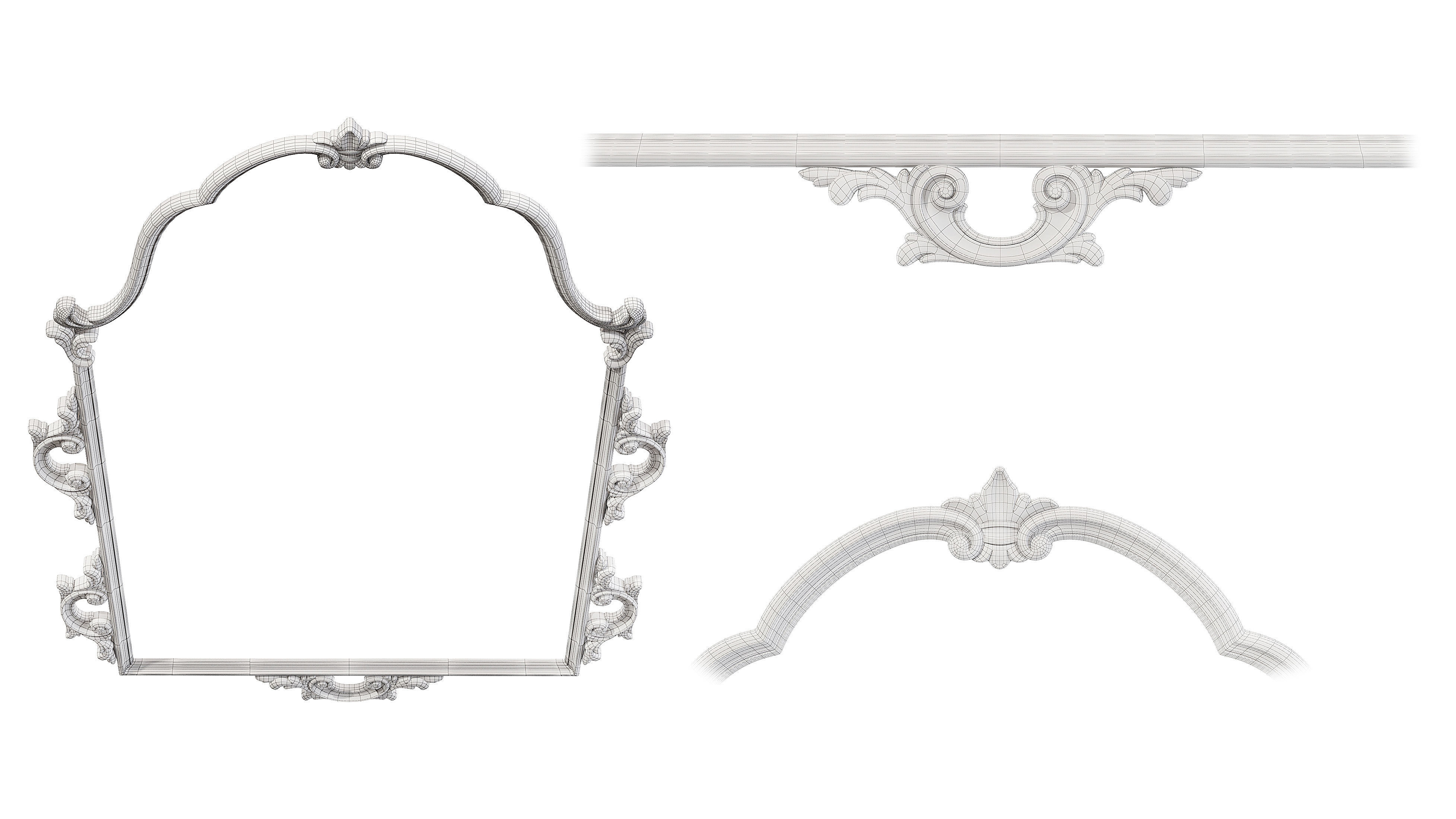 Classic frame 02 3D model_8