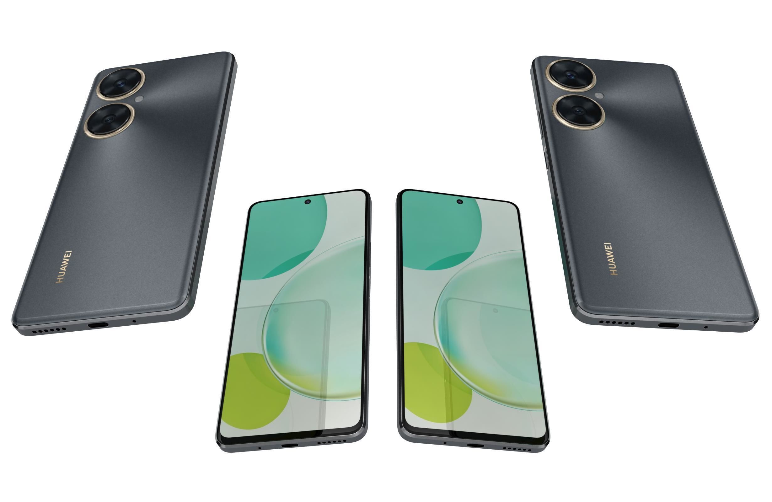 Huawei Nova 11i Black Low-poly 3D model_5