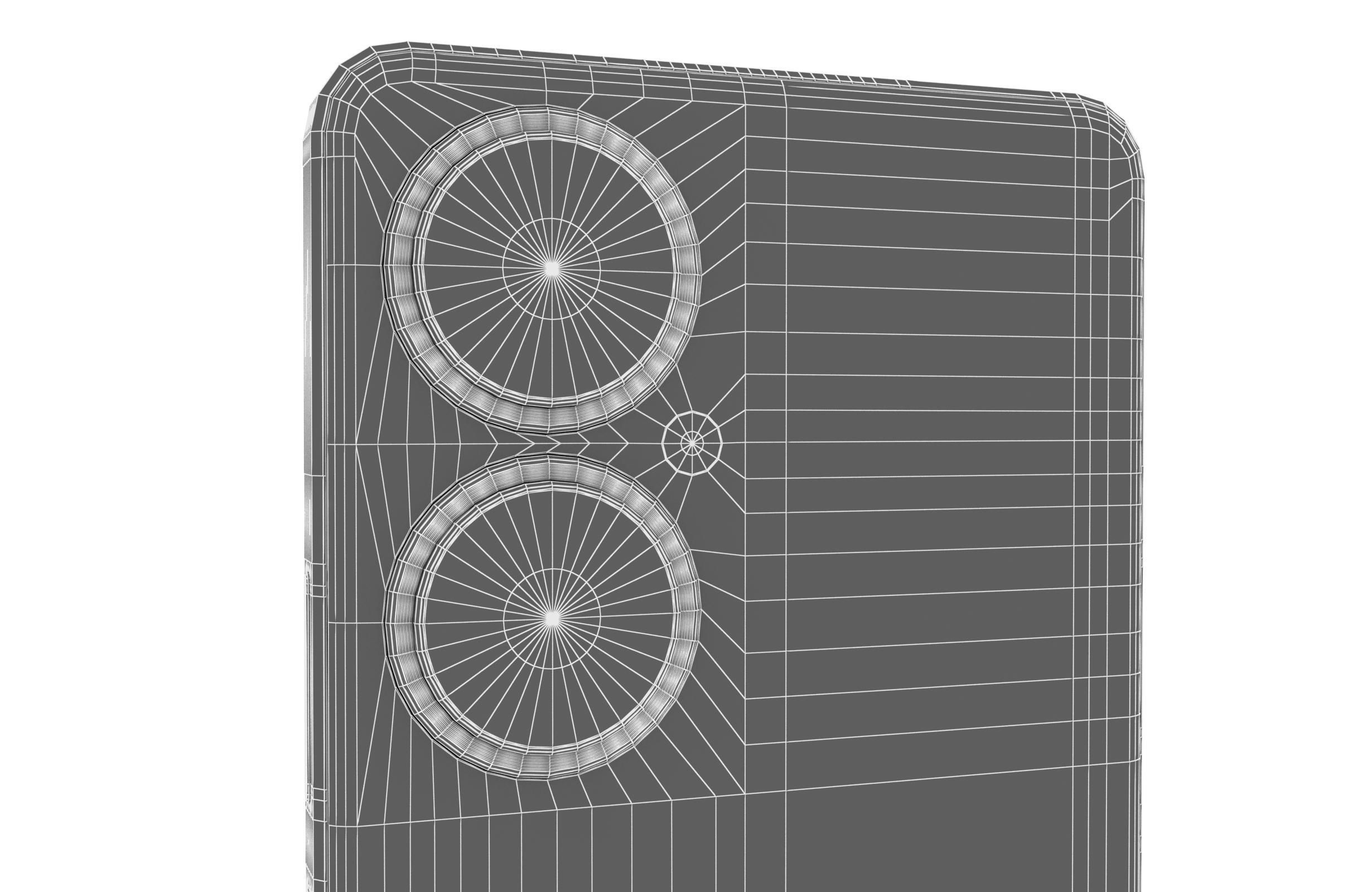 Huawei Nova 11i Black Low-poly 3D model_20