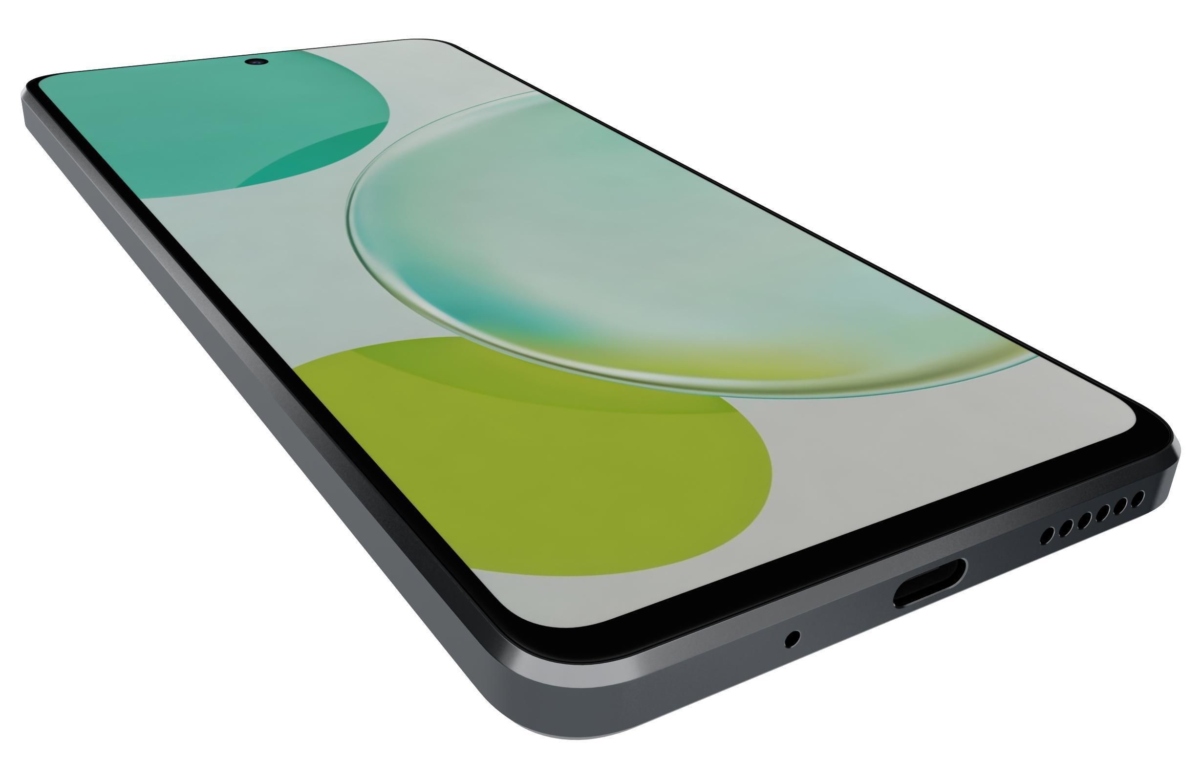 Huawei Nova 11i Black Low-poly 3D model_12