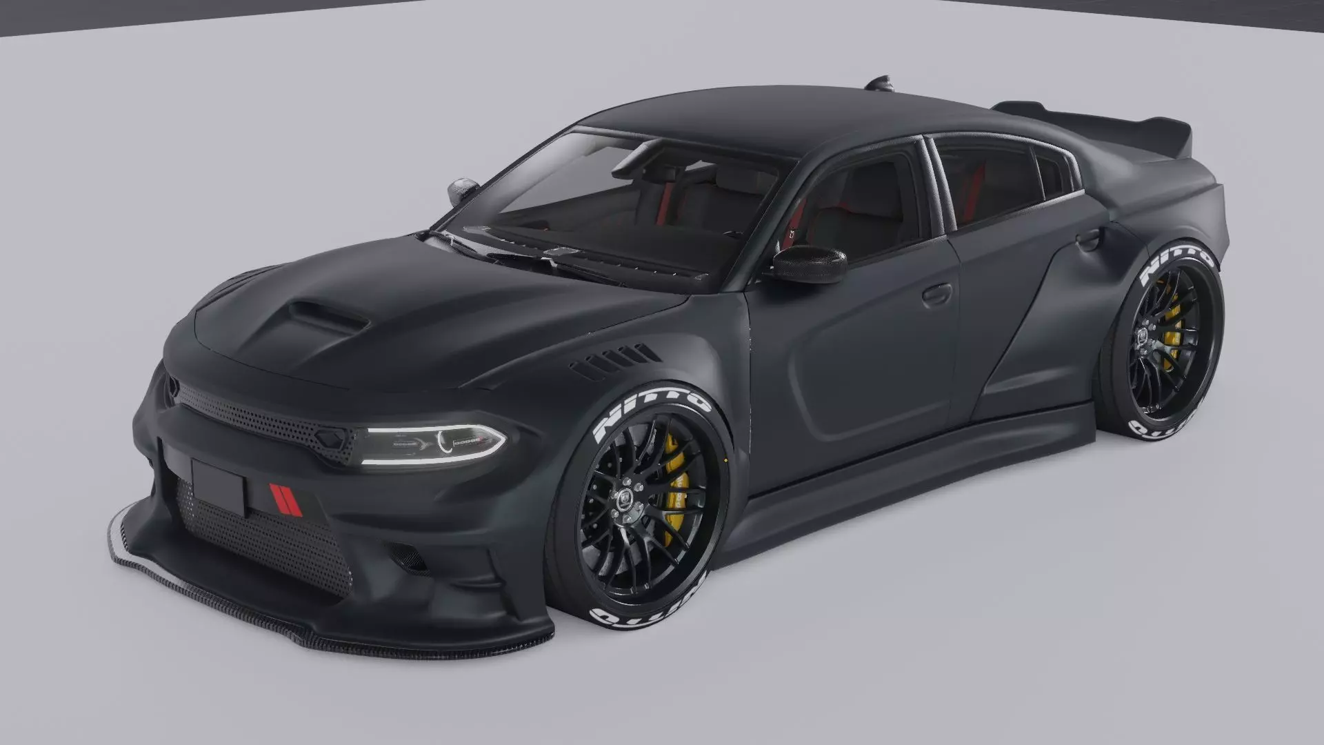 Dodge Charger WIdebody Kit 3D model_0