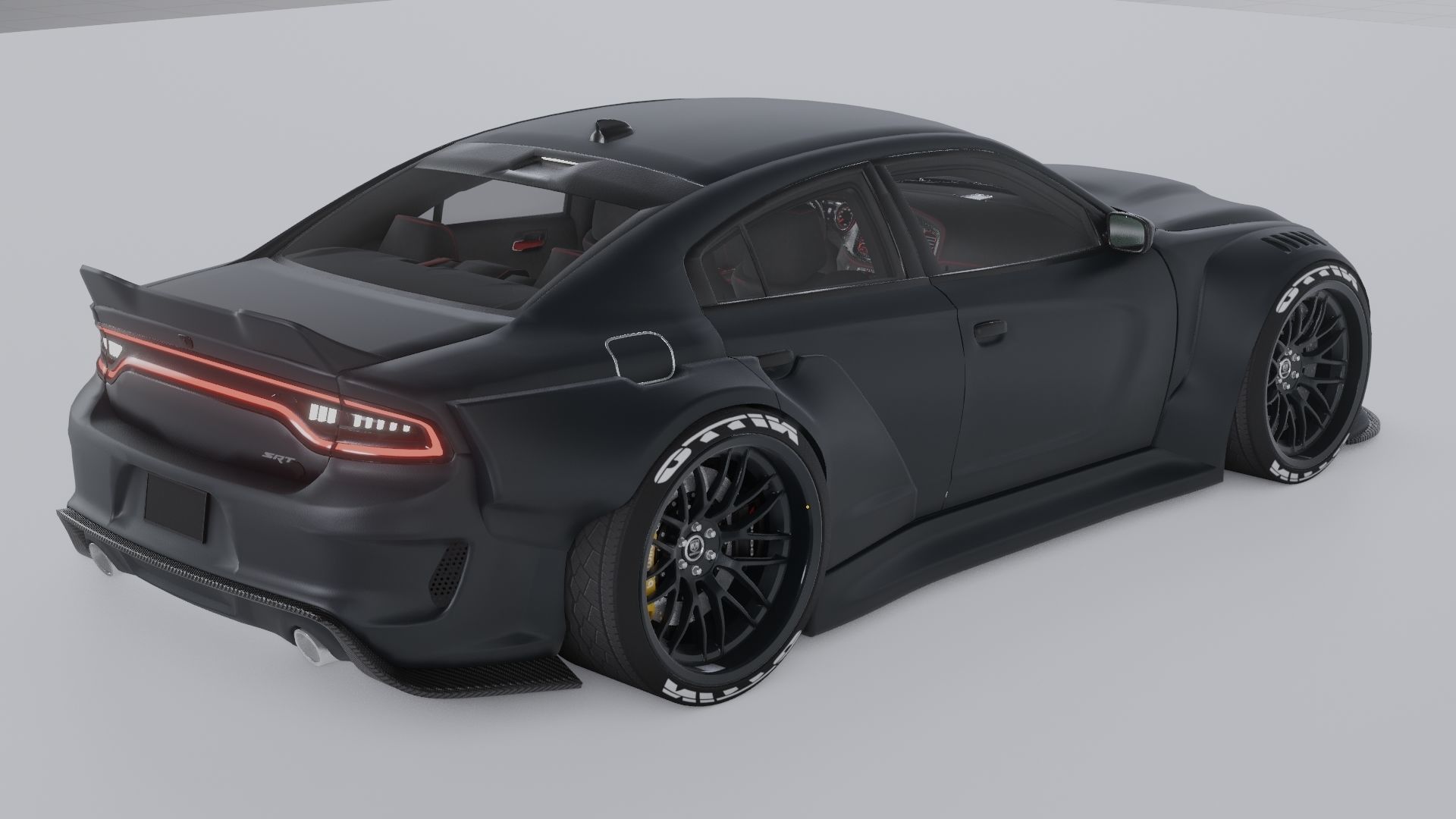 Dodge Charger WIdebody Kit 3D model_1