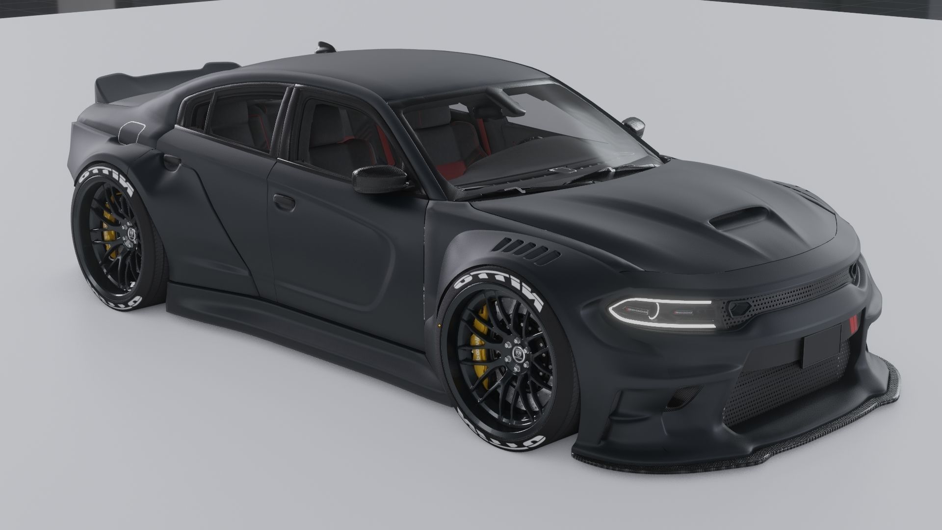 Dodge Charger WIdebody Kit 3D model_6