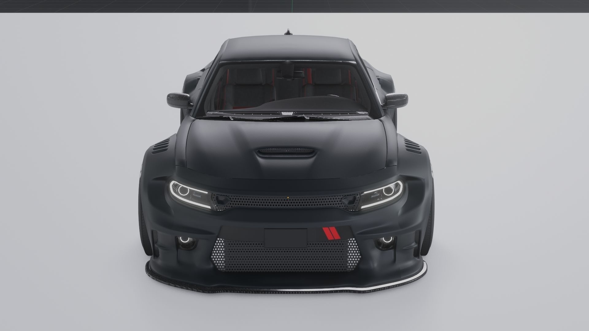 Dodge Charger WIdebody Kit 3D model_2