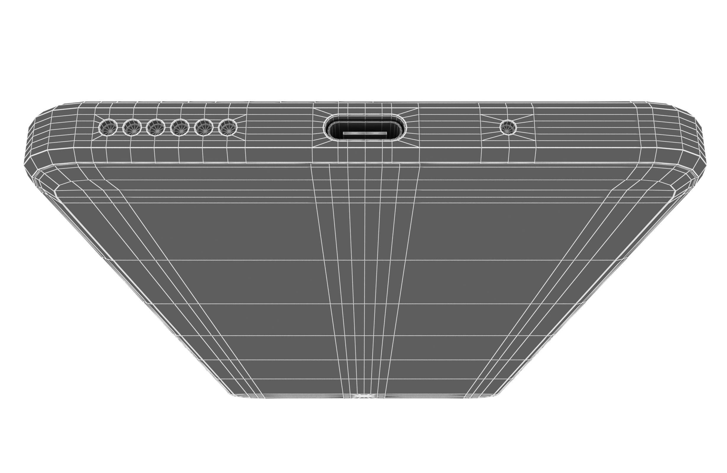 Huawei nova 11i Black And Green Low-poly 3D model_34